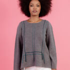 crew neck sweater in merino wool