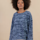 crew neck sweater in lambswool cashmere