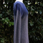 maglia in costina con scollo squadrato  in lana e cashmere