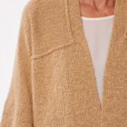 buttonless jacket in organic cotton