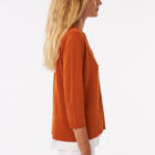 V neck cardigan in 90% cotton and 10% polyamide