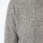 crew neck sweater in baby alpaca and extrafine merino