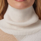 turtle neck sweater in extrafine merino, Casentino treatment, loose fit