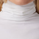 turtle neck t-shirt in viscose stretch, long sleeves