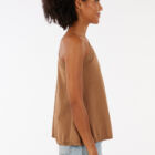 Asymmetrical one-shoulder sweater in stretch viscose